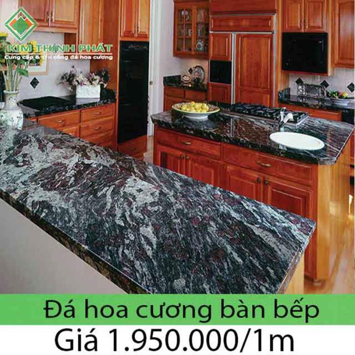 Đá hoa cương bếp granite đen